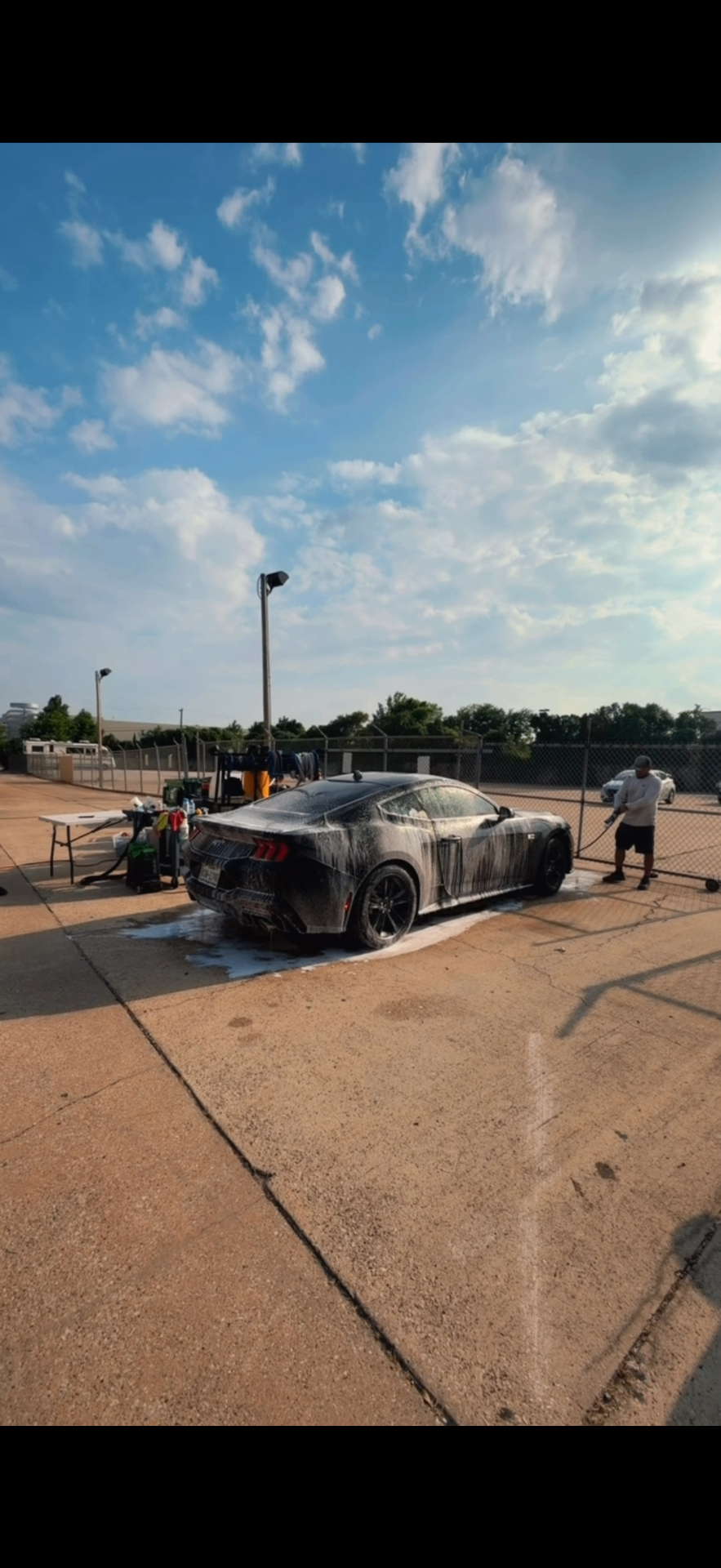 Final vehicle wash and detail