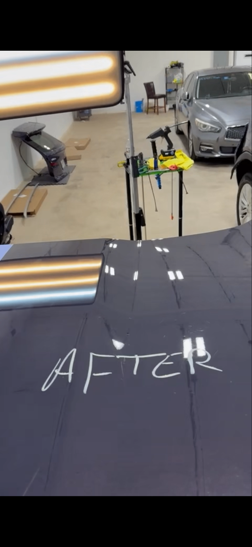 After paintless dent repair